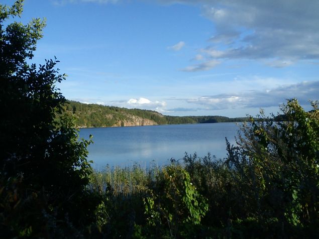 Vackra trakter och här ser man sjön Rammen mellan Edsbruk och Ukna