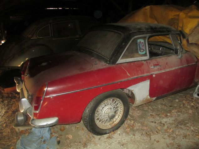 Hittade Björn Borg på denna bil - En MG - Ett renoveringsobjekt